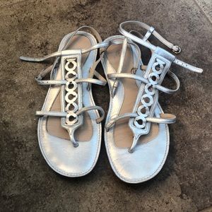 Coach Silver sandals